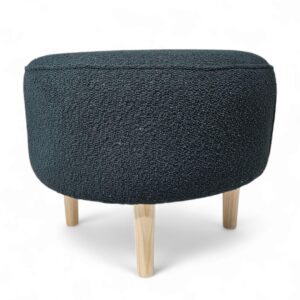 Round Olive Ottoman