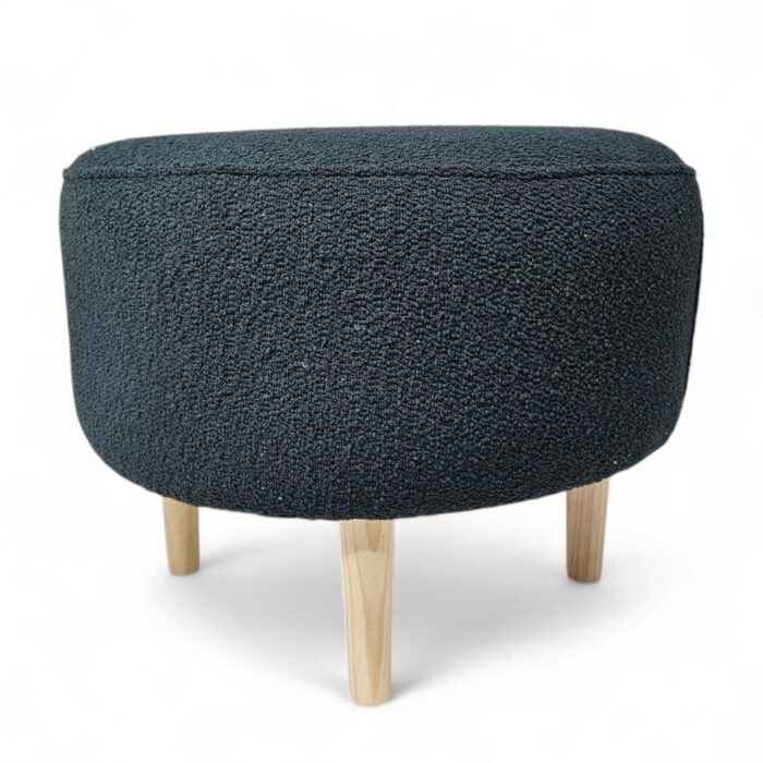 Round Olive Ottoman