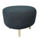 Round Olive Ottoman