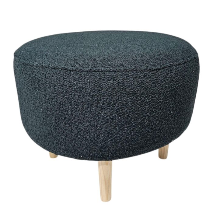 Round Olive Ottoman