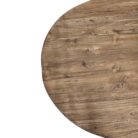 Rustic Teak Oval Dining Table Top
