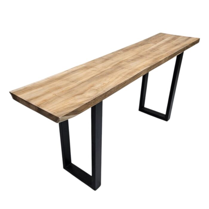 Slabline Teak Nat Console Table JAW2705 Full Side