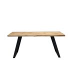 Slabline Teak Nat Console Table JAW2706 Front Top