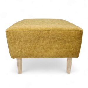 Square Yellow Ottoman