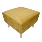 Yellow Square Ottoman Side