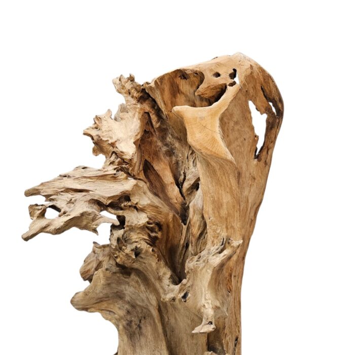 Abstrak Sculpture NJA6090 Teak Close Up