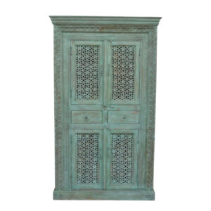 Almirah Wooden Blues Cupboard