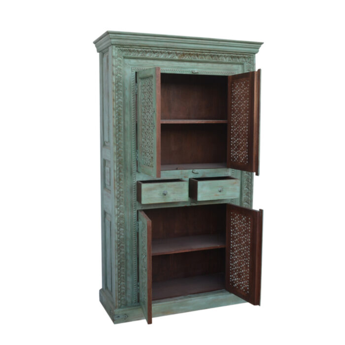 Almirah Wooden Cupboard KMF18305 Open