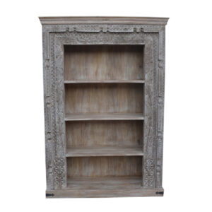 Carved Wooden Bookshelf