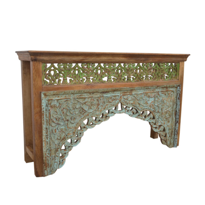 Carved Arch Console Table KMF15342 Side