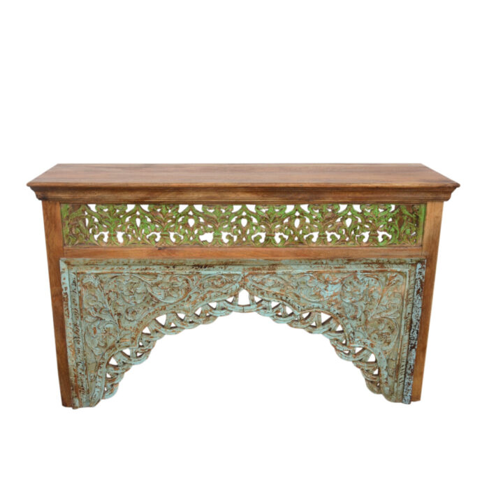 Carved Arch Console Table KMF15342 Top