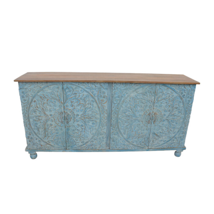 Carved Mandala Sideboard KMF19318 Top Front
