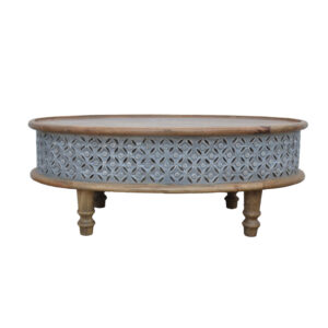 Carved Oval Coffee Table