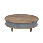 Carved Oval Coffee Table
