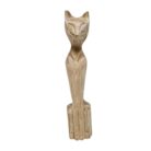 Carved Simese Cat Teak NJA8315 Main