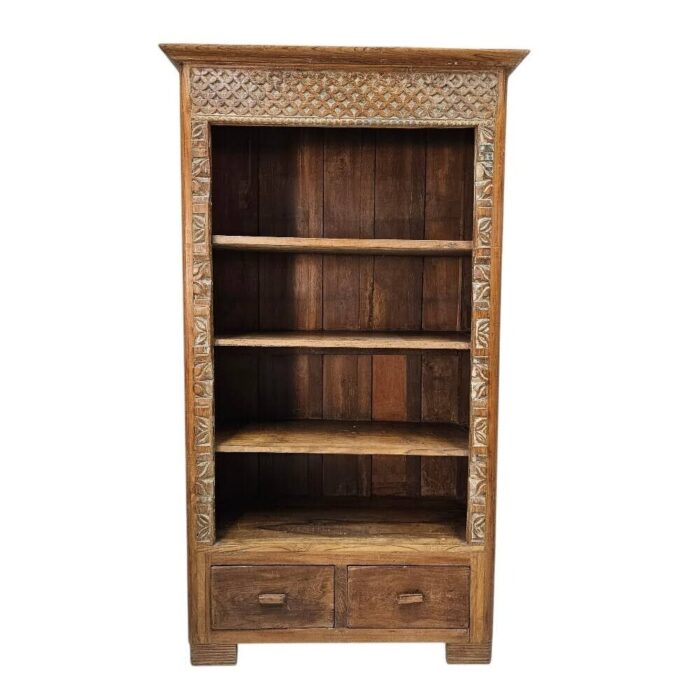 Carved Wooden Bookshelf Carved Wooden Bookshelf