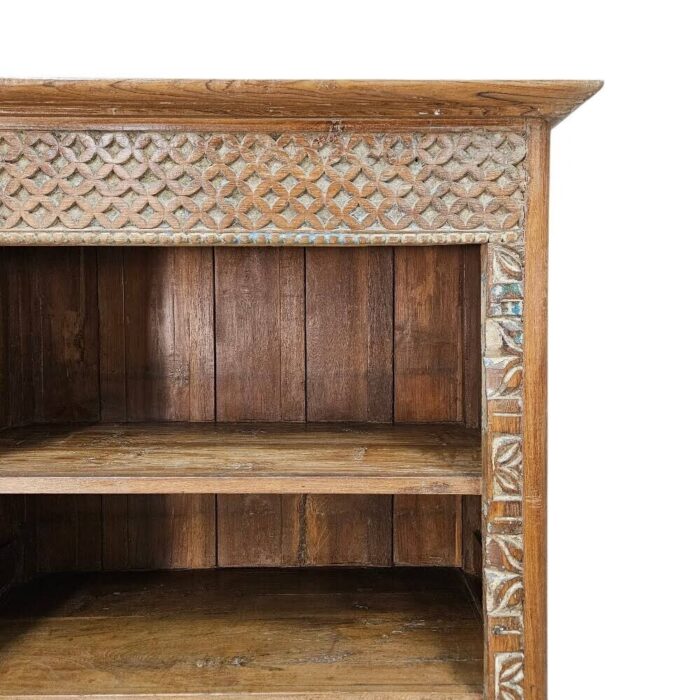Carved Wooden Bookshelf_2 Carved Wooden Bookshelf_2