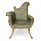 French Carved Occasional Chair Left