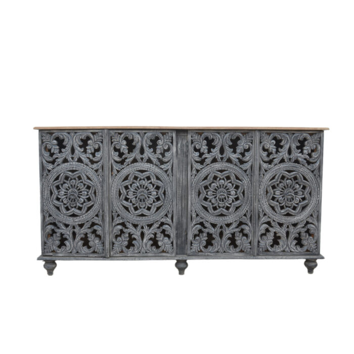 Grey Mandala Sideboard