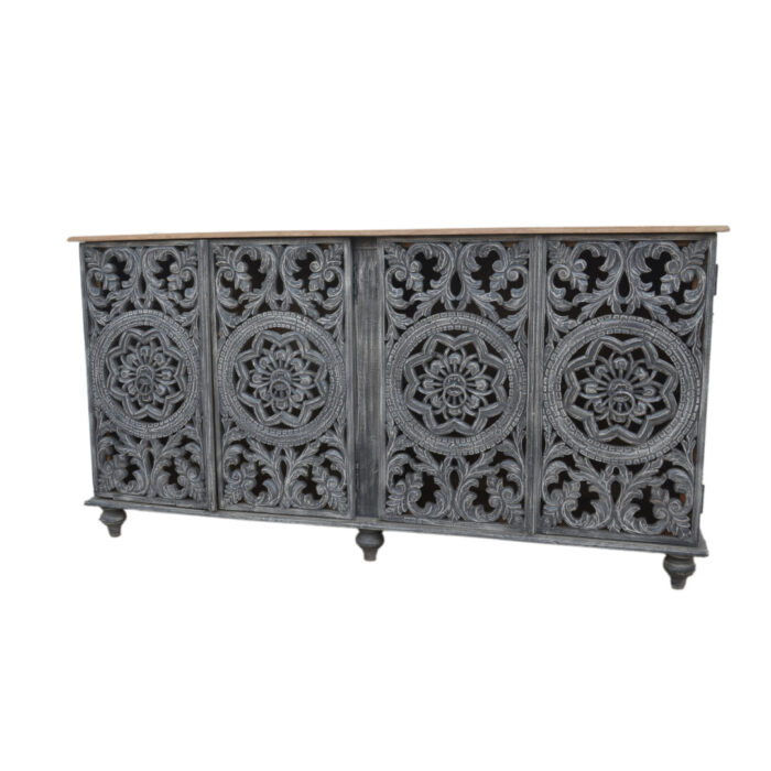 Grey Mandala Sideboard