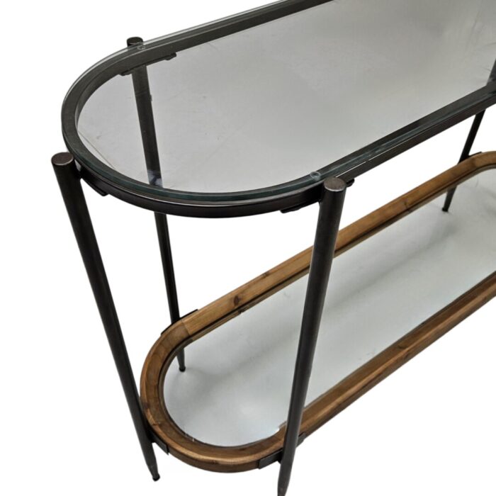 Harley Console Table Glass Close Up