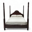 Mahogany Colonial Bed - Queen XL Main