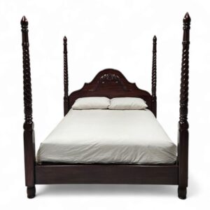 Mahogany Colonial Bed - Queen XL