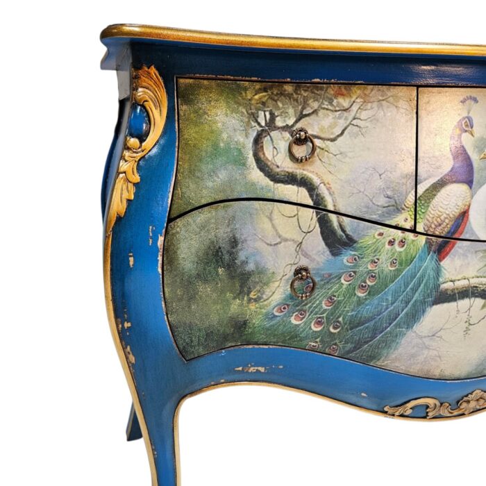 Peacock Console Table Close Up
