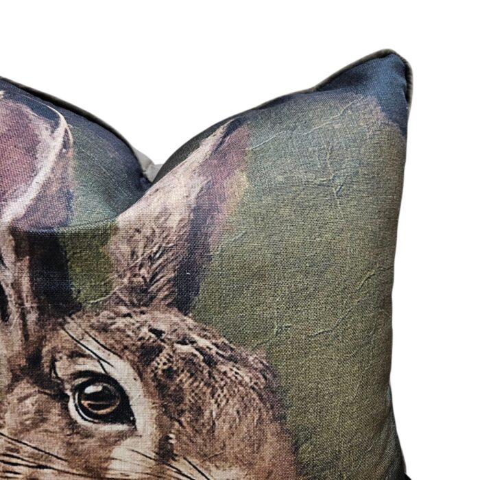Rabbit Scatter Cushion Feather Close