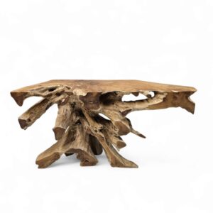 Burmese Teak Root Console Table