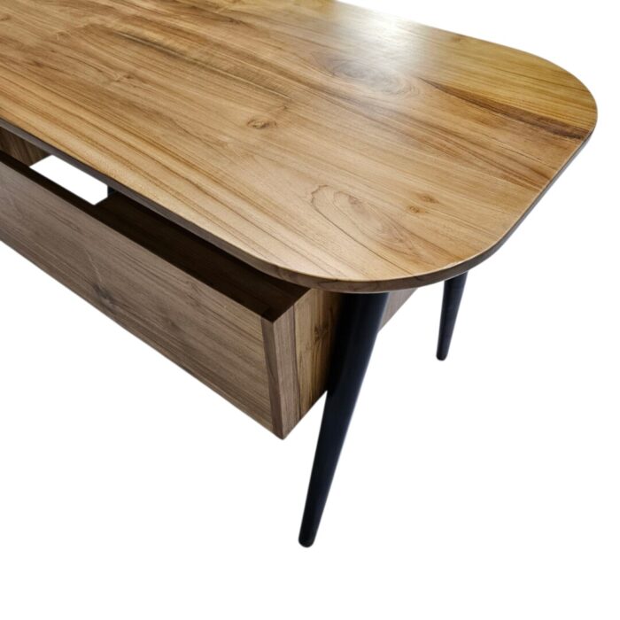 Taylor Desk With Chair Just Chair Teak Close Up Top