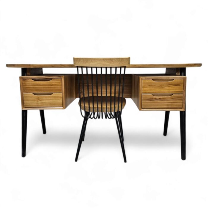 Taylor Desk With Chair Just Chair Teak Main Front