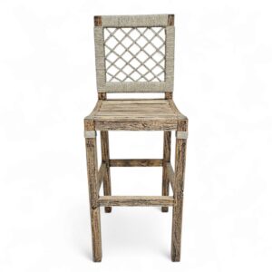 Teak Diamond Bar Chair