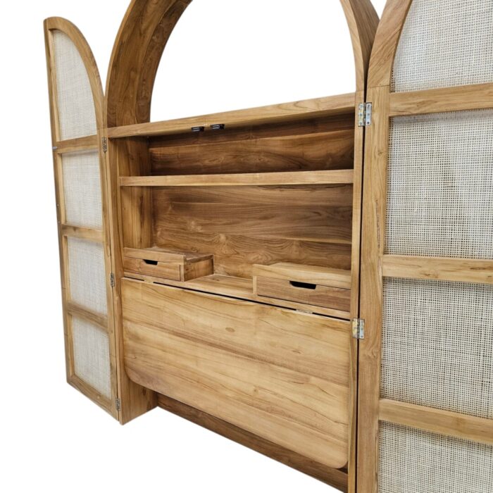 Aria Concealed Desk Side Close
