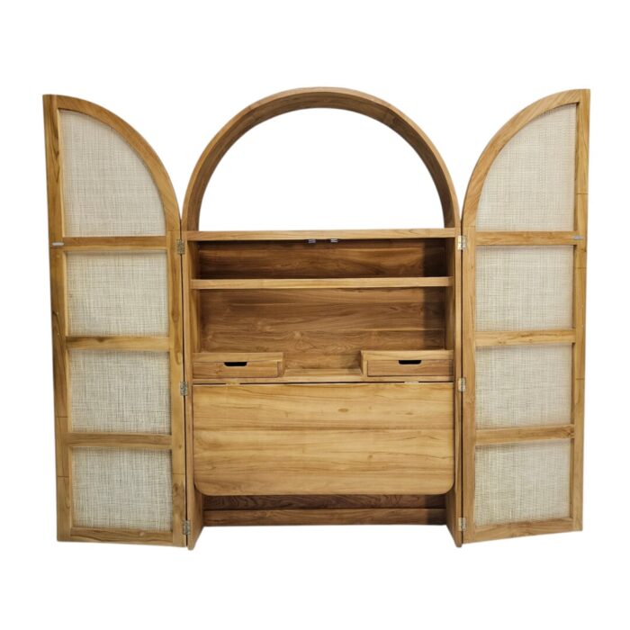Aria Concealed Desk Side Open Front