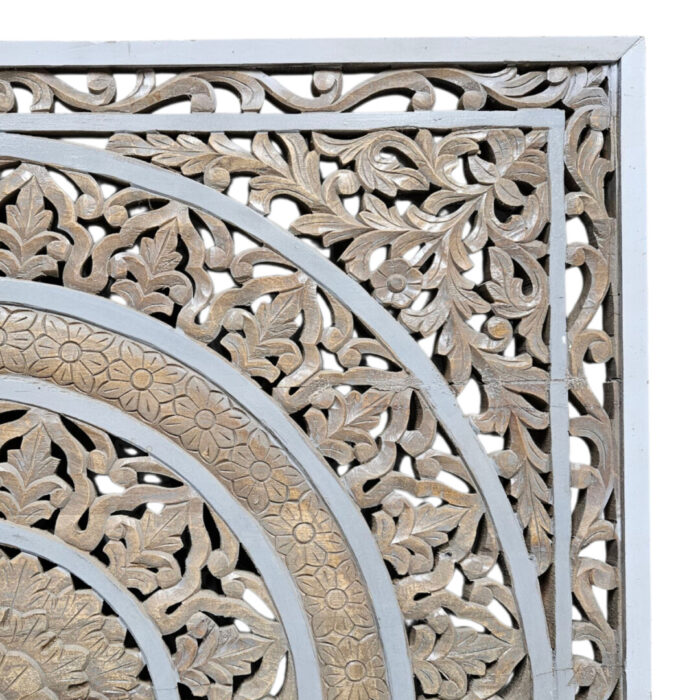 Carved Mandala Headboard Close