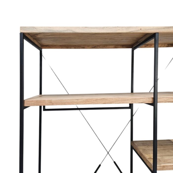 Clothes Shelf Mango Wood Close Up Top