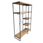 Clothes Shelf Mango Wood Side View
