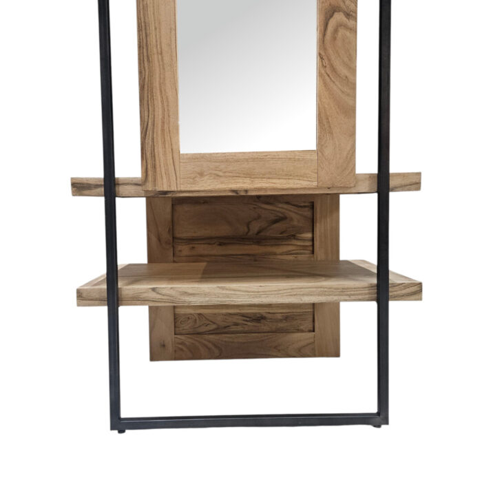 Dressing Mirror With Shelfs Bottom CLose