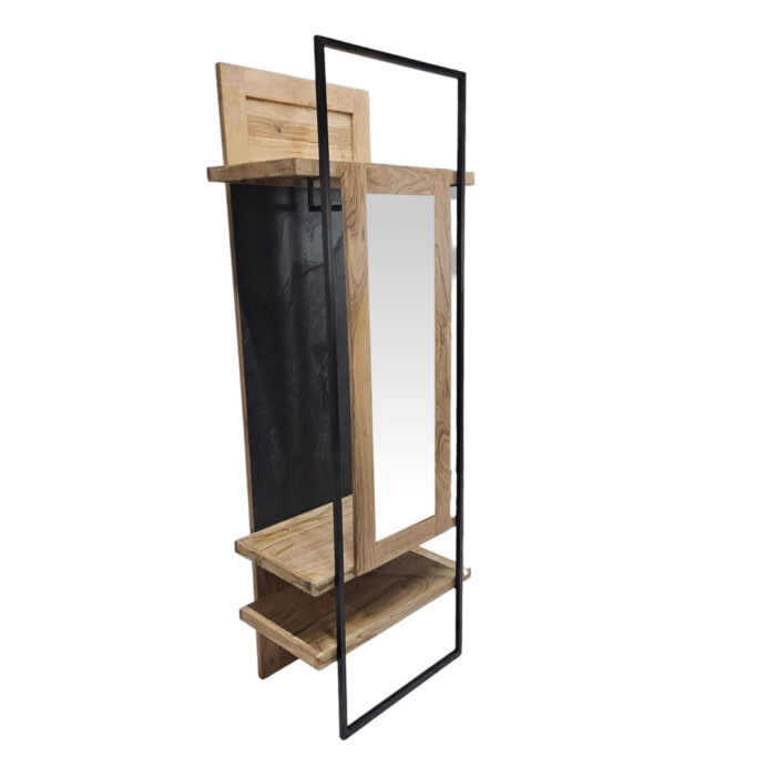 Dressing Mirror With Shelfs Side