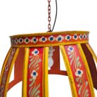 Iron Hand Painted Hanging Lamp KMH9955 Orange Top