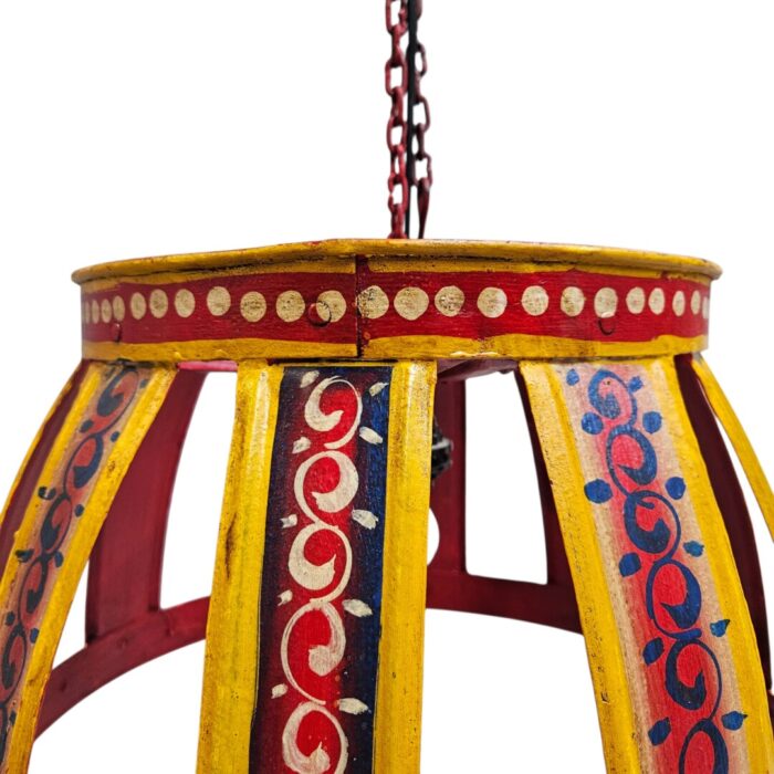Iron Hand Painted Hanging Lamp KMH9955A Close