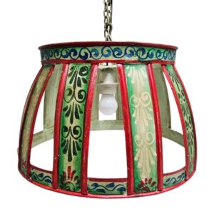Iron Hand Painted Hanging Lamp