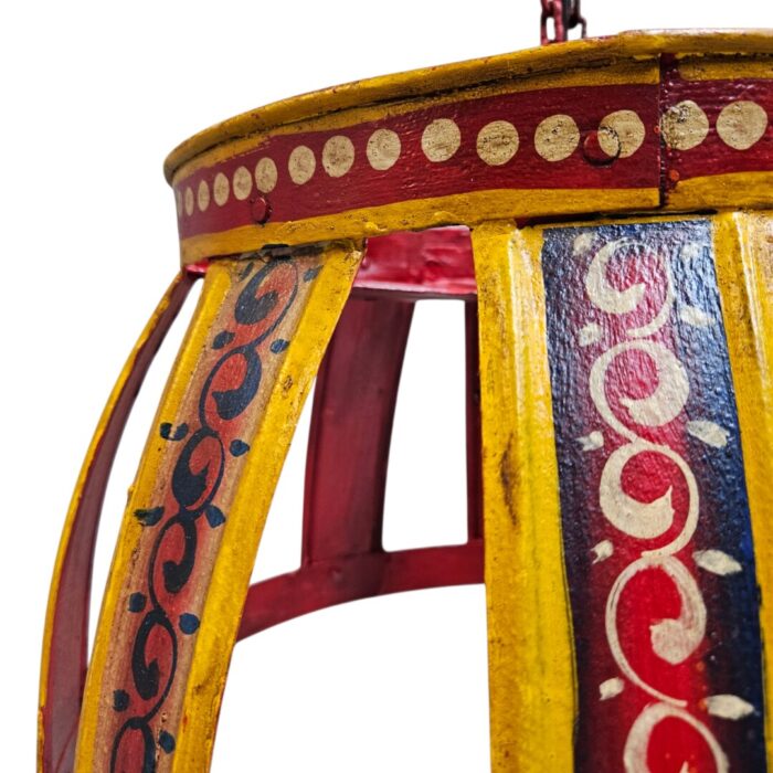 Iron Hand Painted Hanging Lamp KMH9955A Side