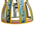 Iron Hand Painted Hanging Lamp KMH9955D Blue Bottom
