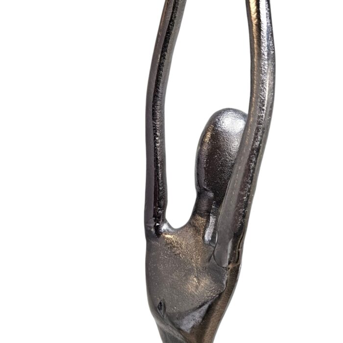 Modern Iron Dance Sculpture KMH18040 Close Head