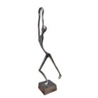 Modern Iron Dance Sculpture KMH18040 Side Profile