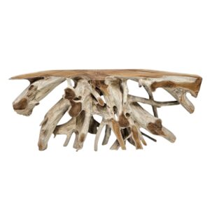 Burmese Teak Root Console Table
