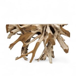 Burmese Teak Root Console Table