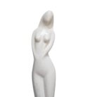 Standing Lady Statue Whie Close Up